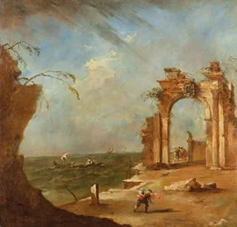 Capriccio con un Arco in Rovina